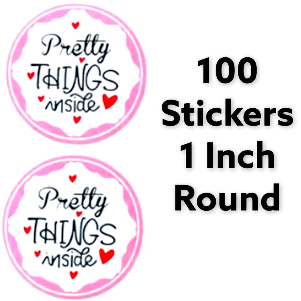 100 Pretty Things Inside Stickers PRICE IS FIRM - Picture 2 of 2